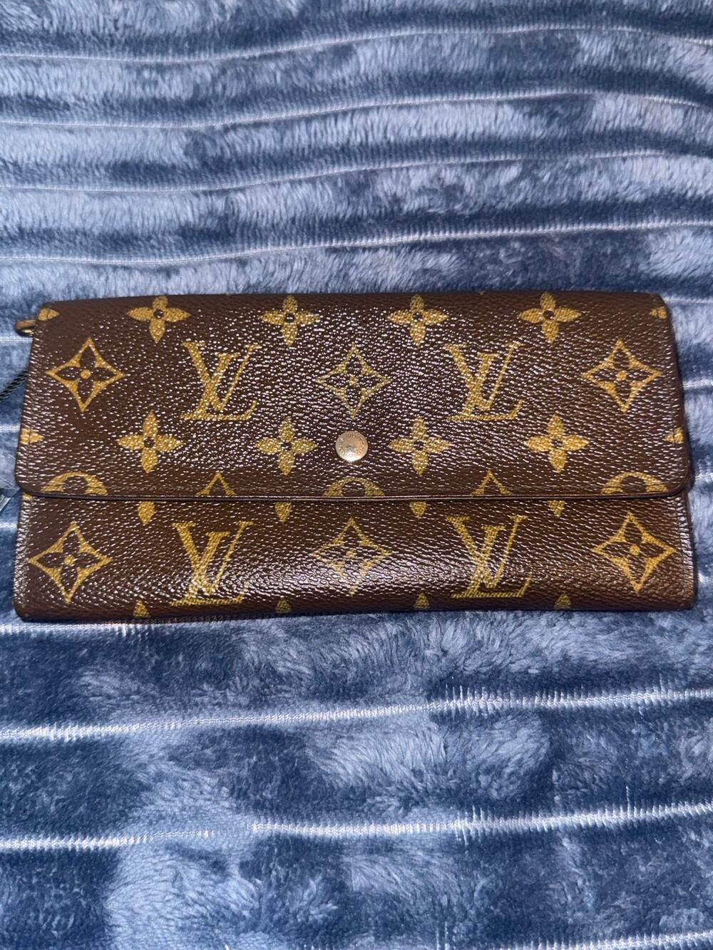 Vintage Louis Vuitton Monogram Porte Monnaie Credit Envelope Long Wallet AN883
